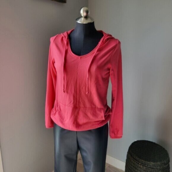 Ricki's Tops - Pink Ricki’s  Hooded Top Women’s Sz XS